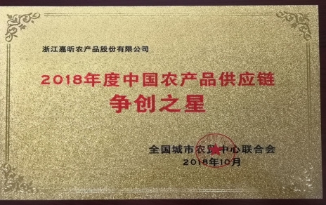 喜報：熱烈祝賀我公司在第三屆中國農(nóng)產(chǎn)品供應鏈大會上喜獲七項重要榮譽！